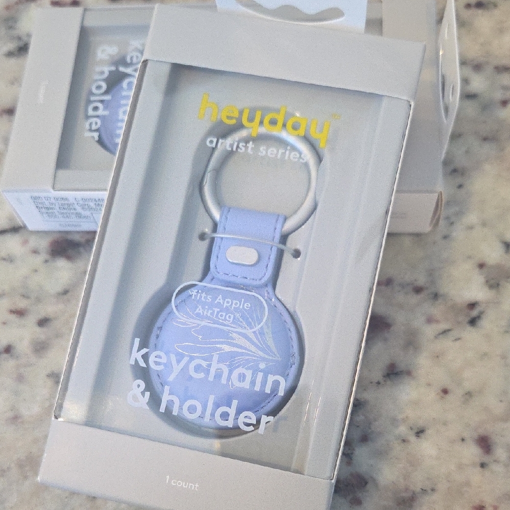 Heyday Artist Series Lavender Keychain & Holder NWT